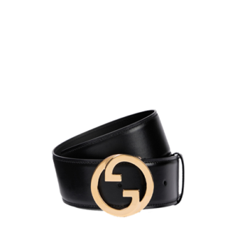 Gucci Leather Belt with Interlocking G